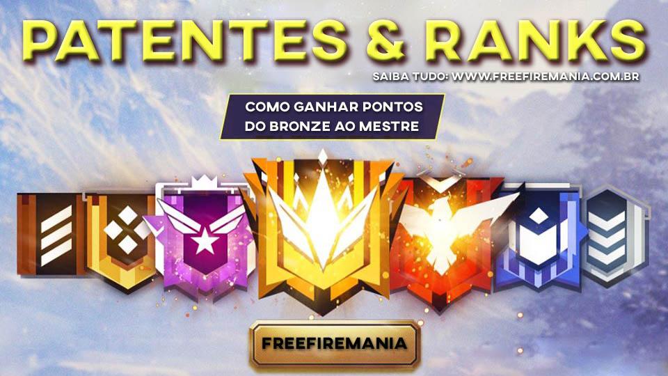 Quais são as patentes do Free Fire? Saiba tudo sobre o sistema de ranques!