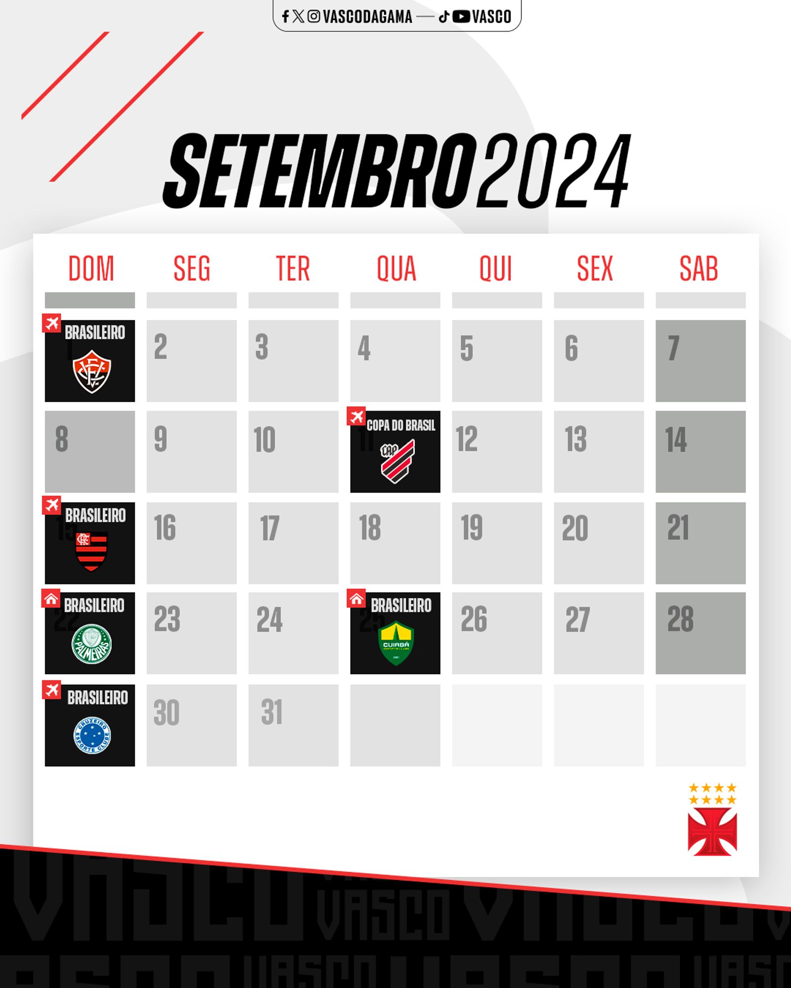 Quer saber os vasco proximo jogos? Veja o calendário completo aqui!