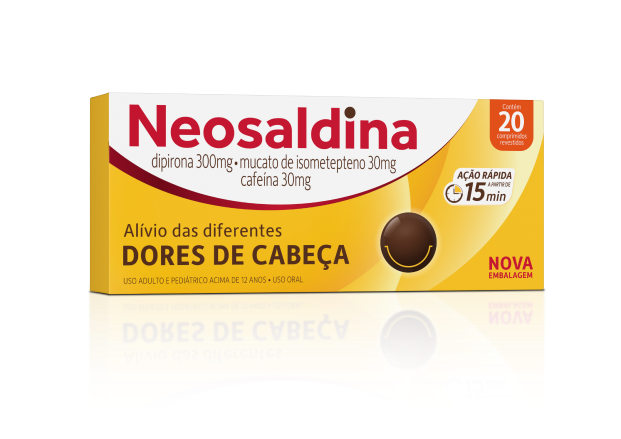 Dor de cabeça sumiu com Neosaldina, mas tem antiinflamatório?