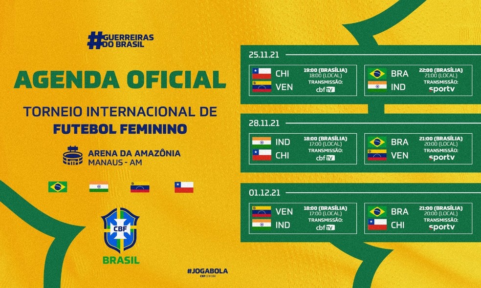 Próximo jogo da seleção brasileira feminina: data, horário e onde assistir