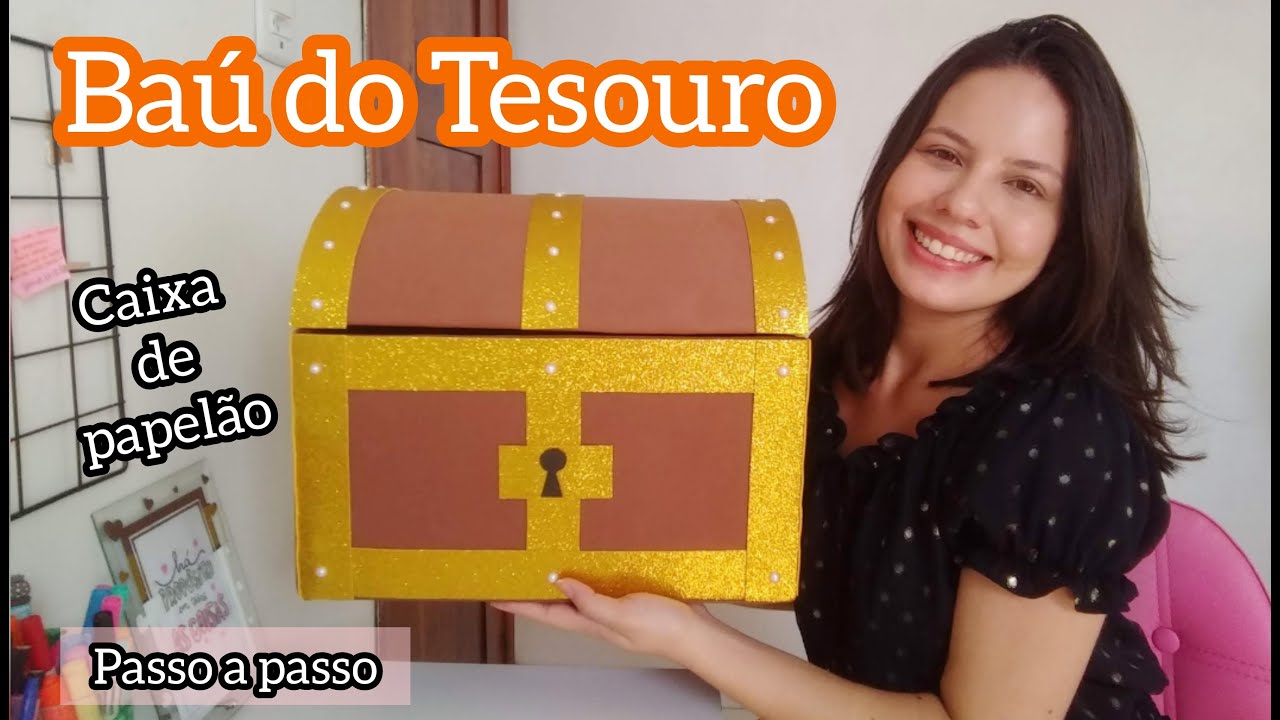 Como fazer um bau de papel passo a passo facil para iniciantes
