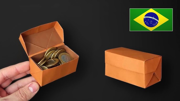 Como fazer um bau de papel passo a passo facil para iniciantes