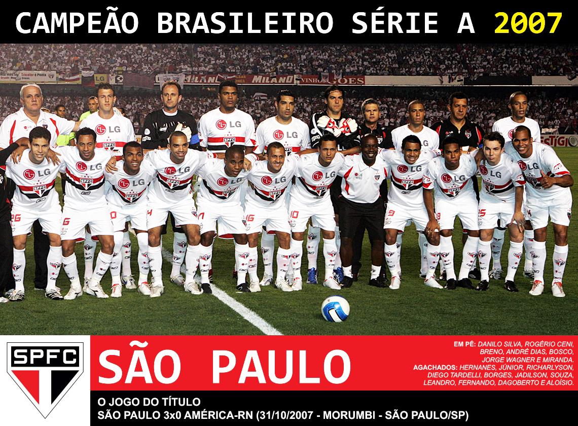 Campeonato Brasileiro 2007 Classificação: Relembre os campeões e artilheiros!