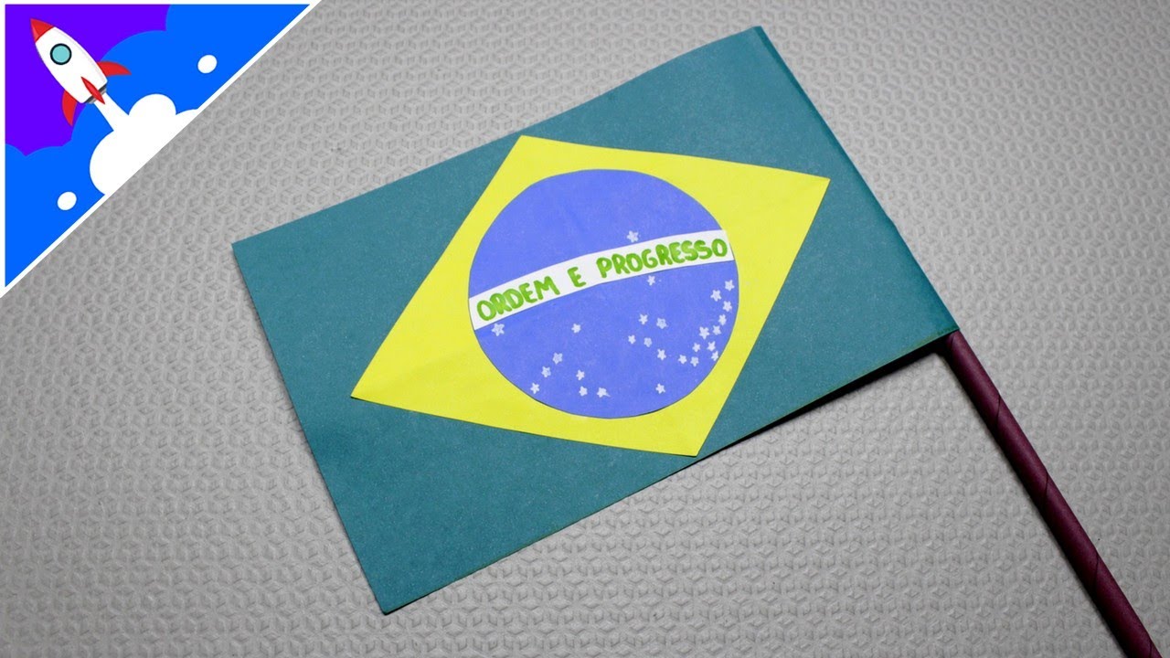 modelo da bandeira do brasil passo a passo (aprenda criar de forma divertida)