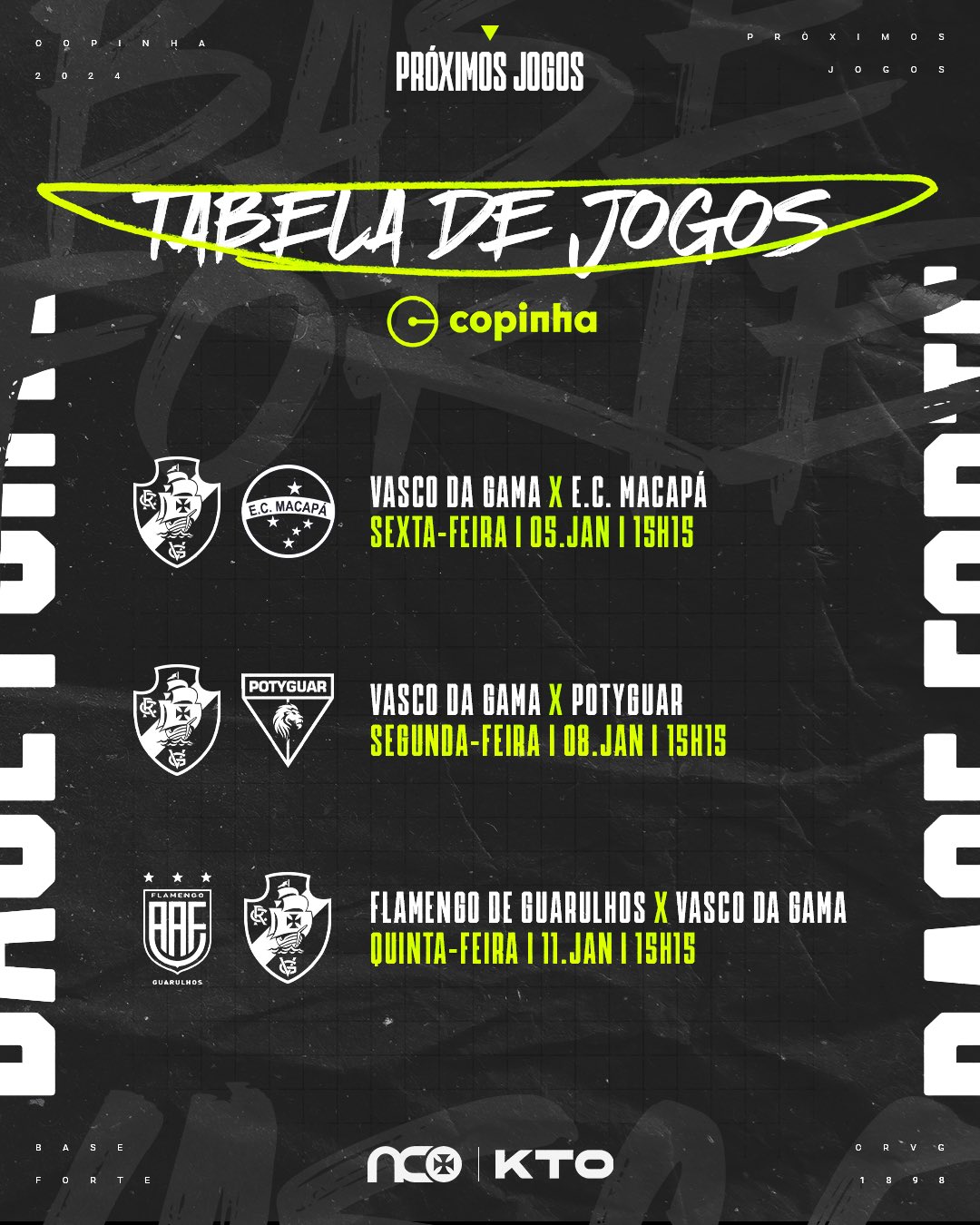proximos jogos do vasco na copinha quando sao? (confira as datas completas aqui)