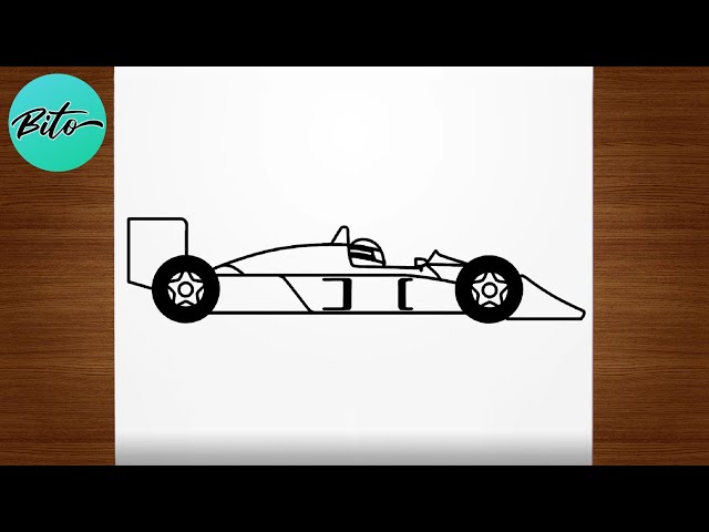 Formula 1 desenho passo a passo: desenhe seu proprio carro de F1 em minutos!
