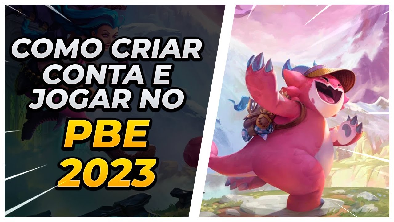 Criar conta PBE LOL passo a passo tutorial rapido para iniciantes