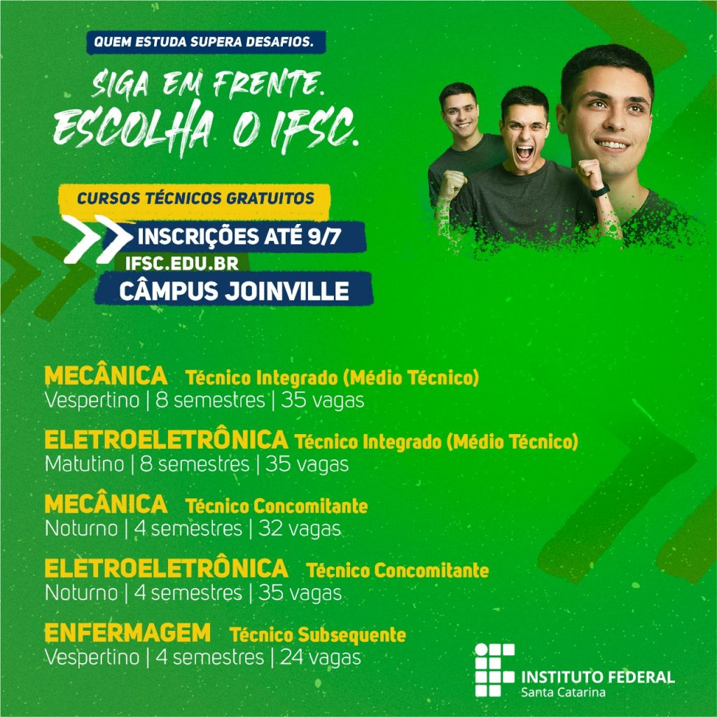 Quais cursos tem no Sesi X Joinville? Lista atualizada pra você escolher!